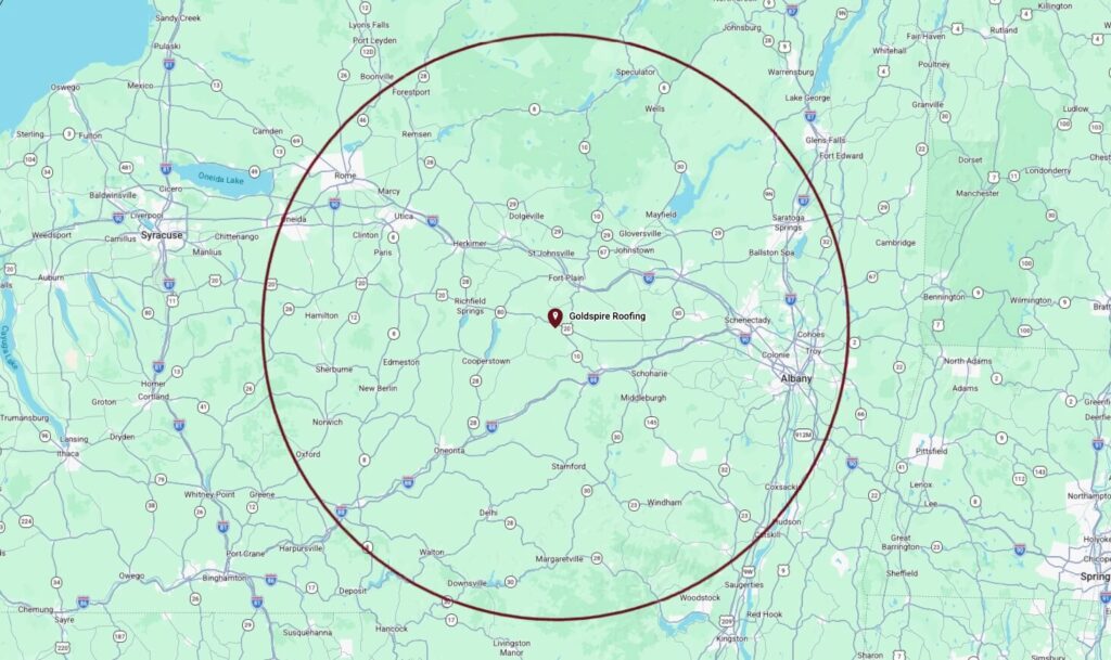 map of goldspire service area