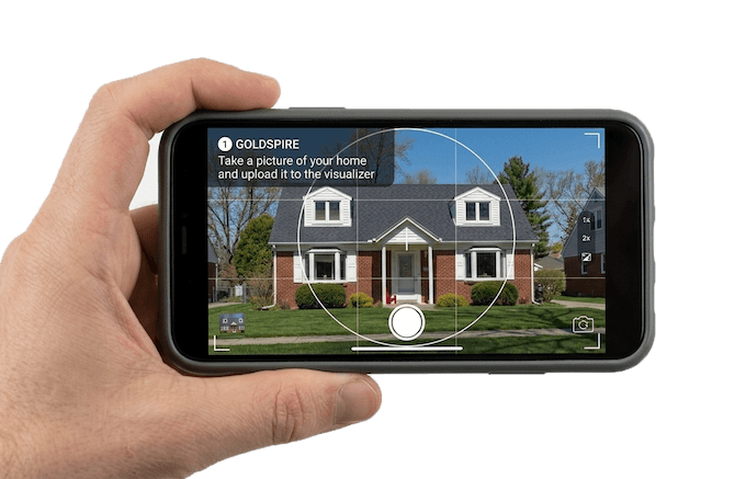 Take a picture of your home and upload it to the visualizer